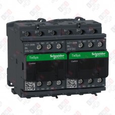 LC2D09BLV КОНТАКТОР РЕВЕРСИВНЫЙ 3Р,9A,НО+НЗ,24V DС, ЭЛЕКТРИЧЕСКИЙ/МЕХАНИЧЕСКИЙ ТИП БЛОК.