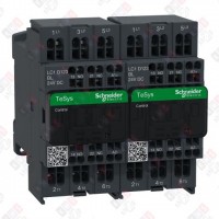 LC2D123BL КОНТАКТОР РЕВЕРС. D 3Р, 12 A, НО+НЗ, 24V DС, 2.4 ВТ, ПРУЖИННЫЙ ЗАЖИМ