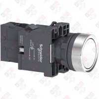 XA2EW31M1 КНОП.СПОДСВ.,СLED,220В.,БЕЛАЯ,1НO