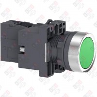 XA2EW33B1 КНОП.СПОДСВ.,СLED,24В.,ЗЕЛЕН.,1НO