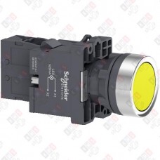 XA2EW35M1 КНОП.СПОДСВ.,СLED,220В.,ЖЕЛТ.,1НO
