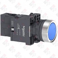 XA2EW36M1 КНОП.СПОДСВ.,СLED,220В.,СИНЯЯ,1НO