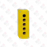 XALK05 КНОПОЧНЫЙ ПОСТ ЖЕЛТЫЙ 5 КНОПОК ДЛЯ АВАР. ОСТАНОВА