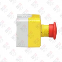 XALK178 КНОПОЧНЫЙ ПОСТ ЖЕЛТЫЙ, 1 АВАР. ГРИБОВ. КНОПКА, 1 НЗ