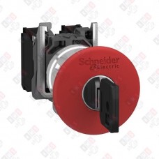 XB4BS9445 КНОПКА АВАРИЙНОГО ОСТ. 22ММ С КЛЮЧЕМ XB4BS9445