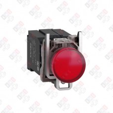XB4BV5B4 СИГНАЛЬНАЯ ЛАМПА, КРАСНАЯ, 22ММ, LED, 400 VAC, С ТРАНСФ. ПИТАНИЯ