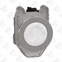 XB4FA11 КНОПКА БЕЛАЯ, 1 Н/О, ПРУЖИННЫЙ ВОЗВРАТ, ЗАПОДЛИЦО, МЕТАЛЛ