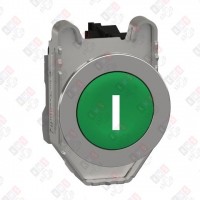 XB4FA3311 КНОПКА ЗЕЛЕНАЯ, 1 Н/О, ПРУЖИННЫЙ ВОЗВРАТ, ЗАПОДЛИЦО, МЕТАЛЛ, МАРКИРОВКА "l"