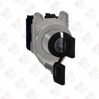 XB4FG33 ПЕРЕКЛЮЧАТЕЛЬ 22ММ 3 ПОЗИЦИИ С КЛЮЧЕМ, С ВОЗВРАТОМ, ЗАПОДЛИЦО, 2НО, МЕТАЛЛ