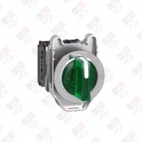 XB4FK133B5 ПЕР-ЛЬ 22ММ 3 ПОЗИЦИИ, 24В ЗЕЛ. С ПОДСВЕТКОЙ, ЗАПОДЛИЦО, 1НО, 1 НЗ, МЕТАЛЛ