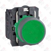 XB5AA31C0 КНОПКА 22ММ ЗЕЛЕНЯЯ С ВОЗВРАТОМ, МОНТАЖ ЗАПОДЛИЦО, 1НО, ПЛАСТИК C0