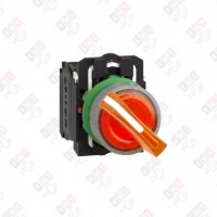 XB5AK125B5C0 ПЕР-ЛЬ 22ММ 2 ПОЗИЦИИ, 24В ОРАНЖ. С ПОДСВЕТКОЙ, ЗАПОДЛИЦО, 1Н3, ПЛАСТИК C0