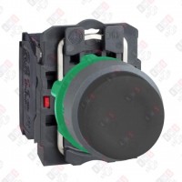 XB5AP21C0 КНОПКА 22ММ ЧЕРНАЯ С ВОЗВРАТОМ, ЗАЩИТА, ЗАПОДЛИЦО, 1НО, ПЛАСТИК C0