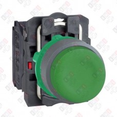 XB5AP31C0 КНОПКА 22ММ ЗЕЛЕНАЯ С ВОЗВРАТОМ, ЗАЩИТА, ЗАПОДЛИЦО, 1НЗ, ПЛАСТИК C0