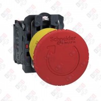 XB5AS8442 КНОПКА АВАР. ОСТ. И ОТКЛ., ВОЗВ. ПОВОР. XB5AS8442