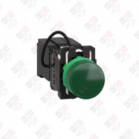 XB5AV5B3 ЗЕЛЕНАЯ СИГН. ЛАМПА, ВСТРОЕН. LED, 400 VAC, МОНОЛИТНАЯ