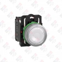 XB5AW31M5C0 КНОПКА 22ММ 230-240В БЕЛАЯ С ПОДСВЕТКОЙ, ЗАПОДЛИЦО, ПЛАСТИК C0