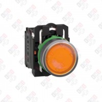 XB5AW35M5 КНОПКА 22ММ 230-240В ЖЕЛТАЯ С ПОДСВЕТКОЙ
