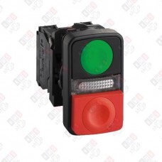 XB5AW73731G5 КНОПКА 22ММ ДВОЙНАЯ С МАРКИРОВКОЙ + LED XB5AW73731G5