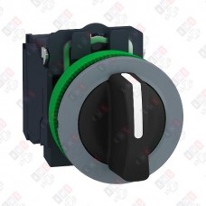XB5FD33C0 ПЕРЕКЛЮЧАТЕЛЬ 22ММ 3 ПОЗИЦИИ, ЗАПОДЛИЦО, 2НО, ПЛАСТИК C0