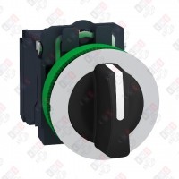 XB5FD33C1 ПЕРЕКЛЮЧАТЕЛЬ 22ММ 3 ПОЗИЦИИ, ЗАПОДЛИЦО, 2НО, ПЛАСТИК C1