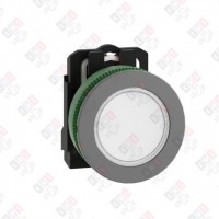 XB5FVB1C0 СИГН. ЛАМПА 22ММ 24В БЕЛАЯ, ЗАПОДЛИЦО, ПЛАСТИК C0