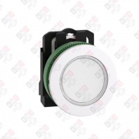 XB5FVB1C1 СИГН. ЛАМПА 22ММ 24В БЕЛАЯ, ЗАПОДЛИЦО, ПЛАСТИК C1