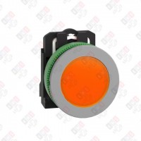 XB5FVB5C0 СИГН. ЛАМПА 22ММ 24В ЖЕЛТАЯ, ЗАПОДЛИЦО, ПЛАСТИК C0