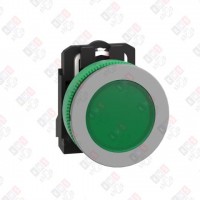 XB5FVM3C0 СИГН. ЛАМПА 22ММ 230-240В ЗЕЛЕНАЯ, ЗАПОДЛИЦО, ПЛАСТИК C0