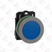 XB5FVM6C0 СИГН. ЛАМПА 22ММ 230-240В СИНЯЯ, ЗАПОДЛИЦО, ПЛАСТИК C0