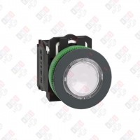 XB5FW31M5 КНОПКА 22ММ 230-240В БЕЛАЯ С ПОДСВЕТКОЙ, ЗАПОДЛИЦО, ПЛАСТИК