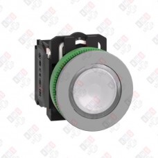 XB5FW31M5C0 КНОПКА 22ММ 230-240В БЕЛАЯ С ПОДСВЕТКОЙ, ЗАПОДЛИЦО, ПЛАСТИК C0