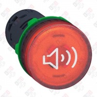 XB5KS2B4 ЗУММЕР, НЕПР./ПРЕР.СИГН., КРАС.ПОДС.,24В