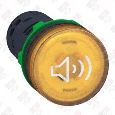 XB5KS2B8 ЗУММЕР, НЕПР./ПРЕР.СИГН., ЖЕЛТ.ПОДС.,24В