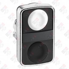 ZB4BA7120 ГОЛОВКА КНОПКИ ДВОЙНАЯ БЕЗ МАРКИРОВКИ ZB4BA7120