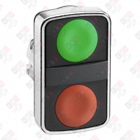 ZB4BA7340 ГОЛОВКА КНОПКИ ДВОЙНАЯ БЕЗ МАРКИРОВКИ ZB4BA7340