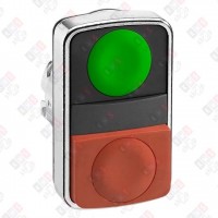 ZB4BL7340 ГОЛОВКА КНОПКИ ДВОЙНАЯ БЕЗ МАРКИРОВКИ ZB4BL7340