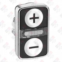 ZB4BW7A1715 ГОЛОВКА КНОПКИ ДВОЙНАЯ С МАРКИРОВК + LED ZB4BW7A1715