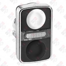 ZB4BW7A1720 ГОЛОВКА КНОПКИ ДВОЙНАЯ БЕЗ МАРКИР + LED ZB4BW7A1720