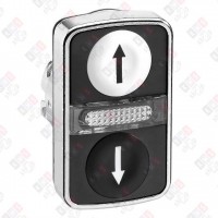 ZB4BW7A1724 ГОЛОВКА КНОПКИ ДВОЙНАЯ С МАРКИРОВК + LED ZB4BW7A1724