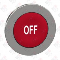 ZB4FA435 ГОЛОВКА ДЛЯ КНОПКИ 22ММ С ВОЗВРАТОМ, КРАСНАЯ, ЗАПОДЛИЦО, МЕТАЛЛ, МАРКИРОВКА"OFF"