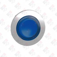 ZB4FH63 ГОЛОВКА КНОПКИ 22ММ СИНЯЯ, С ЗАДЕРЖКОЙ, LED, ВЫСТУПАЮЩАЯ, ЗАПОДЛИЦО, МЕТАЛЛ