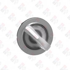 ZB4FK1213 ГОЛОВКА ПЕРЕКЛЮЧАТЕЛЯ 2 ПОЗИЦИИ С ПОДСВЕТКОЙ БЕЛАЯ ЗАПОДЛИЦО МЕТАЛЛ