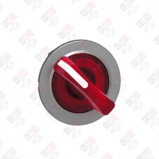 ZB4FK1243 ГОЛОВКА ПЕРЕКЛЮЧАТЕЛЯ 2 ПОЗИЦИИ С ПОДСВЕТКОЙ КРАСНАЯ ЗАПОДЛИЦО МЕТАЛЛ