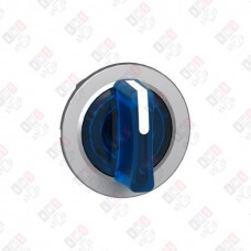 ZB4FK1363 ГОЛОВКА ПЕРЕКЛЮЧАТЕЛЯ 3 ПОЗИЦИИ С ПОДСВЕТКОЙ СИНЯЯ ЗАПОДЛИЦО МЕТАЛЛ