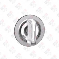 ZB4FK1513 ГОЛОВКА ПЕРЕКЛЮЧАТЕЛЯ 3 ПОЗИЦИИ С ПОДСВЕТКОЙ БЕЛАЯ ЗАПОДЛИЦО ВОЗВРАТ МЕТАЛЛ