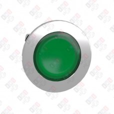 ZB4FV033 ГОЛОВКА СИГНАЛЬНОЙ ЛАМПЫ 22ММ ЗЕЛЕНАЯ, С ПОДСВЕТКОЙ, ЗАПОДЛИЦО, МЕТАЛЛ