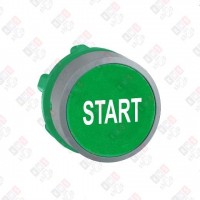 ZB5AA333C0 ГОЛОВКА ДЛЯ КНОПКИ 22ММ С ВОЗВРАТОМ, ЗЕЛ, ЗАПОД, ПЛАСТИК, МАРКИРОВКА "START" C0