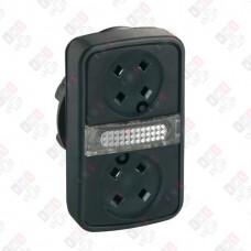 ZB5AW7A9 ГОЛОВКА КНОПКИ ДВОЙНАЯ БЕЗ ВСТАВОК + LED ZB5AW7A9