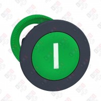 ZB5FA331 ГОЛОВКА ДЛЯ КНОПКИ 22ММ С ВОЗВРАТОМ, ЗЕЛЕНАЯ, ЗАПОДЛИЦО, ПЛАСТИК, МАРКИРОВКА "l"